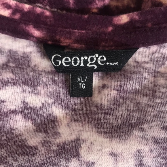 “GEORGE” Tie Dye Purple Ladies Graphic T Shirt . - Picture 6 of 8